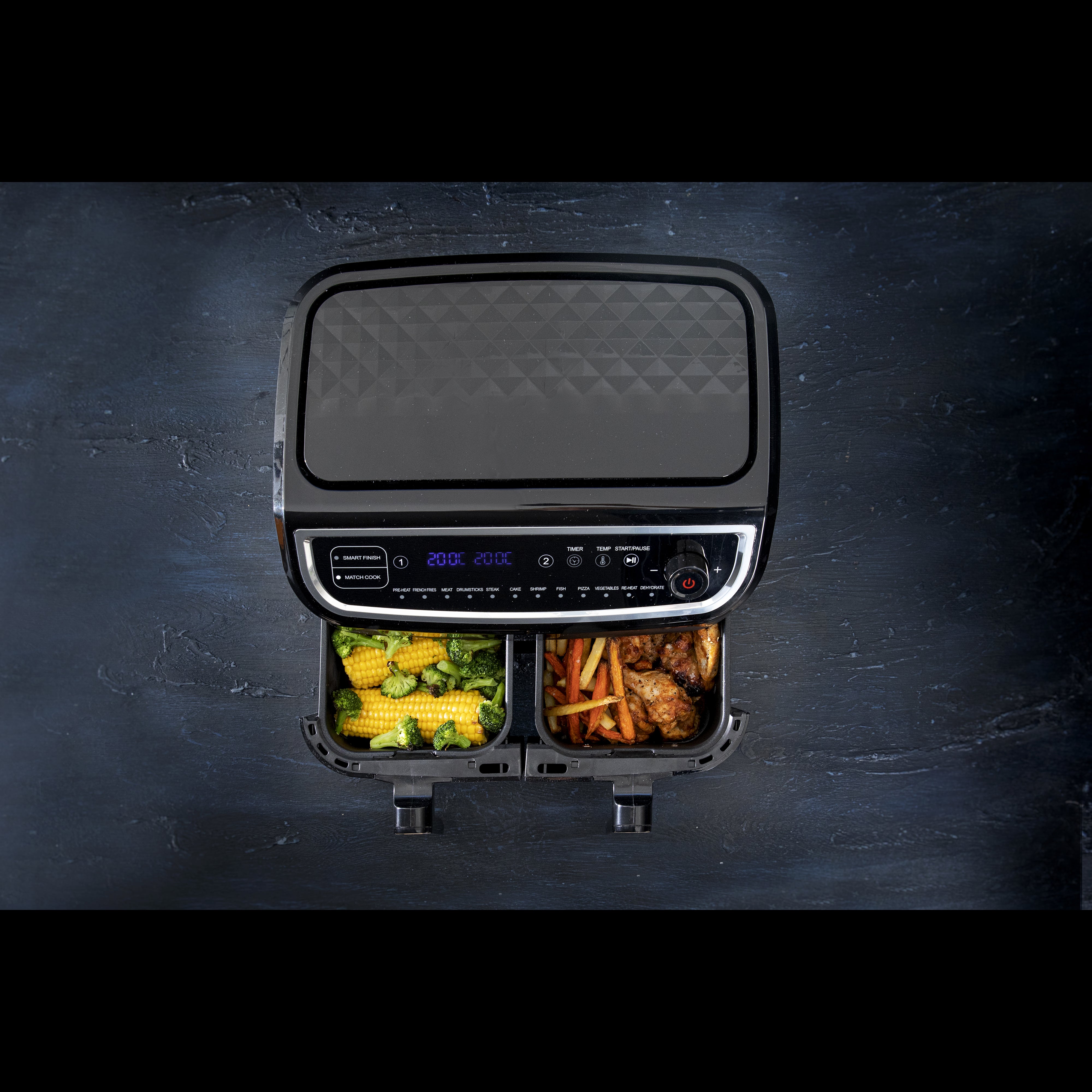 Gastronoma 18290003 - Dubbele vetarme airfryer