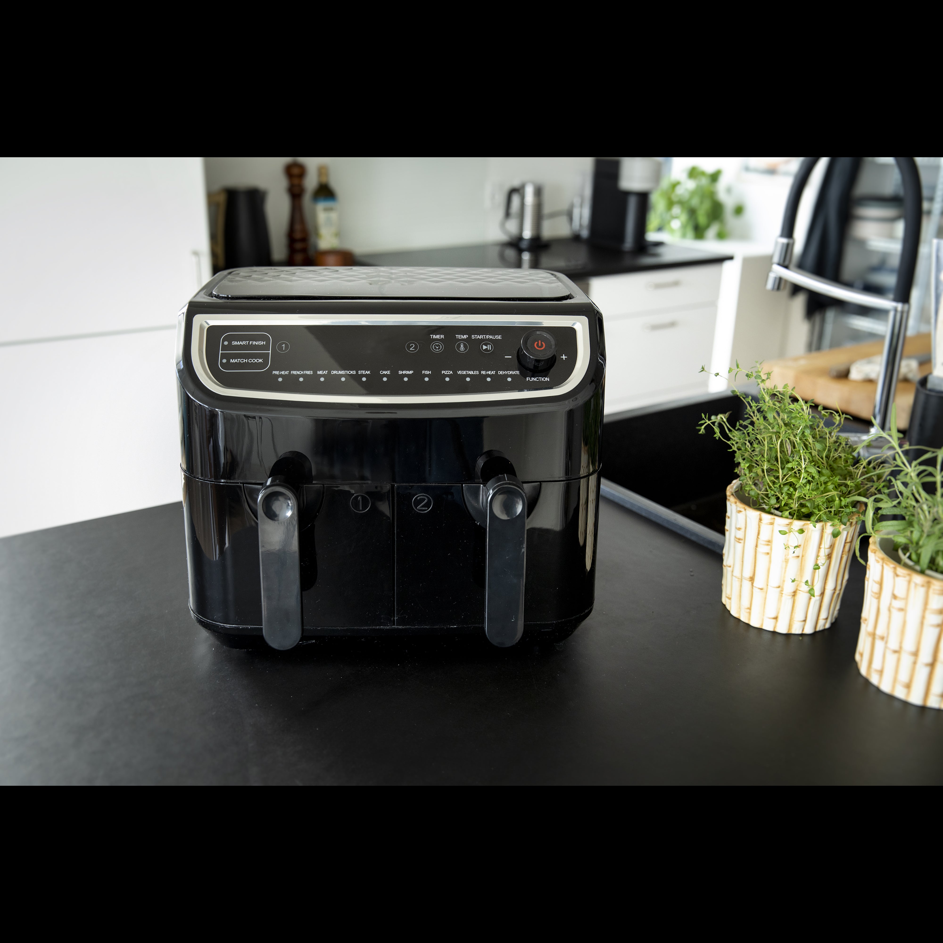 Gastronoma 18290003 - Dubbele vetarme airfryer